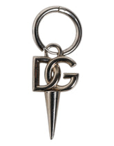 Dolce & Gabbana Silver Brass DG Logo Metal Ring Holder Keychain Keyring -   -  Dolce & Gabbana.